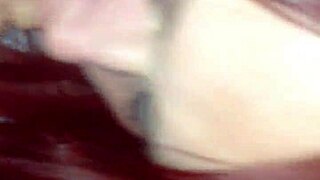 Redhead sucking cock like a pro! Can you believe it?