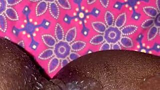 Ebony Slut Takes Intense Creampie from Big Black Cock