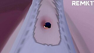 Ever met Hanako-san? Giantess encounter in wild 3D toilet fetish action!