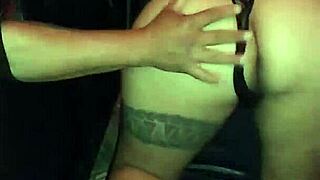 latina mexicana gets groped and sucks cock through glory hole in wild cabin action