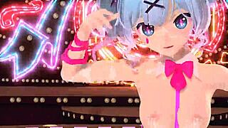 hatsune miku in nude bunny costume, full mod for project diva.