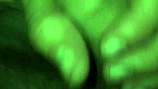 he strokes his massive cock in a solo session