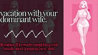 Oh, girl fucks guy in feminization roleplay with strapon!