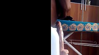 Black Girl Rides Dildo Wildly in Mini Skirt