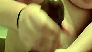 big titty white girl delivers expert handjob and cumshot