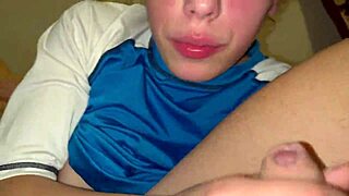 Pretty girl facefucked in pajamas