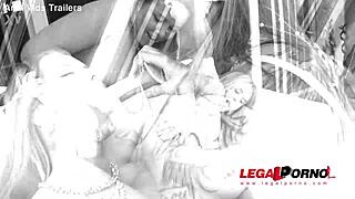 angel piaff and nikky dream take on four cocks in intense ass fucking