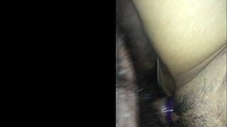 surprised my sexy mexican latina with a cumshot on her pussy