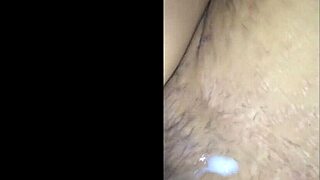 surprised my sexy mexican latina with a cumshot on her pussy
