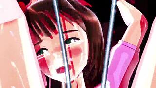 haruka faces squirting challenge in anime adventure