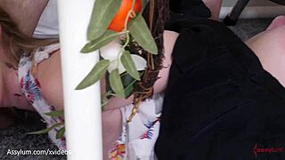 Beautiful Pregnant Bodybuilder Moans During Homemade Cock Massage On Train