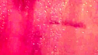 Shy Girl Bathes In Shower With Hesitation