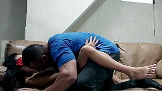 This young latina amateur is moaning loudly on the gifted guy's big dick. Want to join?