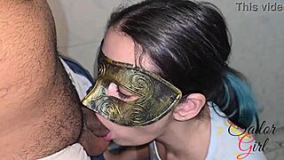 puta gulosa swallows cum in mouth sailor girl hotwife