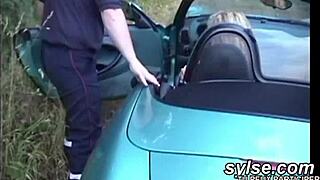 French Lesbian Milfs Flashing and Caught by Firemen