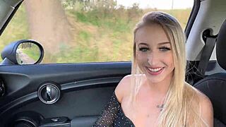 Shy german teen 18+ meets strangers outdoors with friend, feeling nervous but curious about the encounter