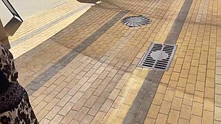 Filming Crazy Outdoor Vacation With Brunette Teen Spanking And Cum