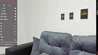 Oiled webcam girl with big tits indulges in solo masturbation, teasing viewers with her boobs and sensual touches