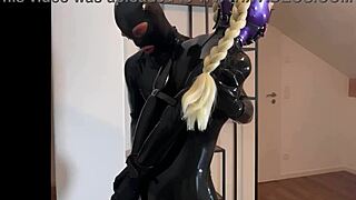 Milf secretary masturbates riskily with sex toy in office