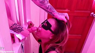 Hotwife gets fucked during sex yoga while hubby plays videogames!