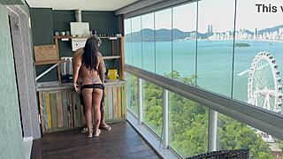 Brunette Milf Drilled Hard in Luxe Duplex