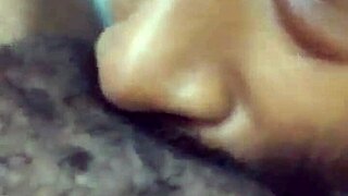 Milf wife sucks hairy black pussy close up – are you next for the cumshot?