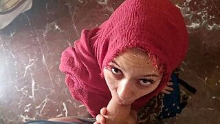 Muslim Sucks Big Cock And Cums On Mouth