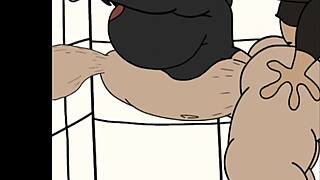 Female Trio Engages In Anal Sex And Assfucking In The Bathroom