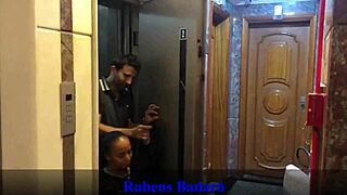 Latina MILF Bent Over for Rough Anal Assfucking on Balcony.