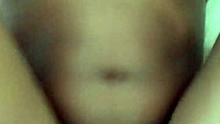 In a kinky session, the ebony beauty enjoys the massive black cock