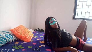 hot latina in colombia transit, loving to touch and explore my saggy tits 😍