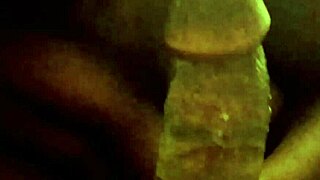 Blowjob from african girl with big ass and monster cock