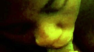 Blowjob from african girl with big ass and monster cock