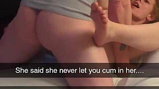 Hey, wanna see this cheating milf get creampied on Snapchat?