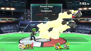 Green plumber takes on innocent twins in the game