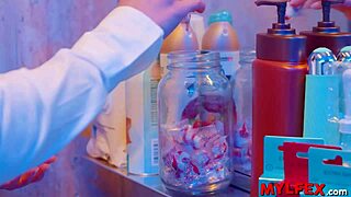 Public Bathroom Babe Joins Swinger Couple for Hot Threesome