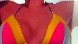 Training in thong bikini at gym, got so wet! 😏