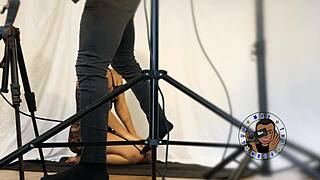 Ella Delivers Sloppy Blowjob To Big Black Cock