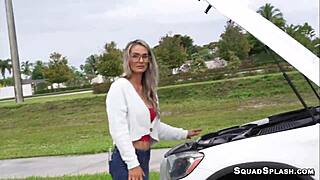 Mandy Rhea loves a good facial after sucking hard!