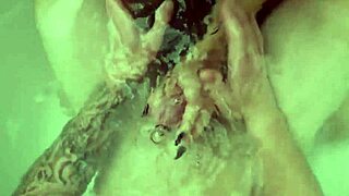 Lexi Luna milf stepmom gives titjob and blowjob to stepson in bath POV