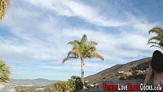 i love watching these big booty teens ride big black cocks, oh god