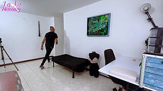 Colombian Seamstress Fucks for Lingerie Payment