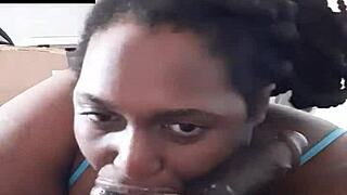 Sloppy Blowjob Ends with Cum in Mouth Creampie