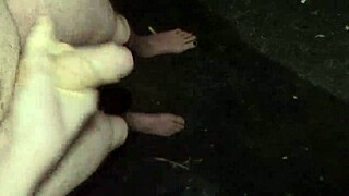 Masturbating Outside At Night