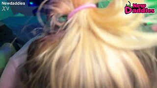 Best amateur POV blowjob by blonde PAWG MILF