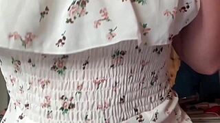 Very beautiful natural babe intensely fingers pussy and ass