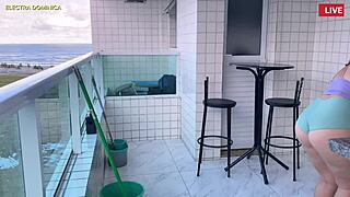 I hired this Latina maid in mini shorts! She teased me so much, I went crazy!