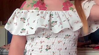 Very beautiful natural babe intensely fingers pussy and ass