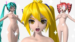 Hatsune Miku Teto Neru Nude Mod