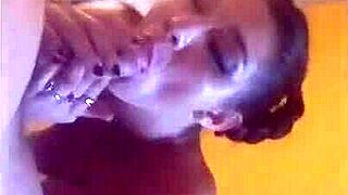 slutty teen with nice ass, small tits, and big nipples sucks cock hard